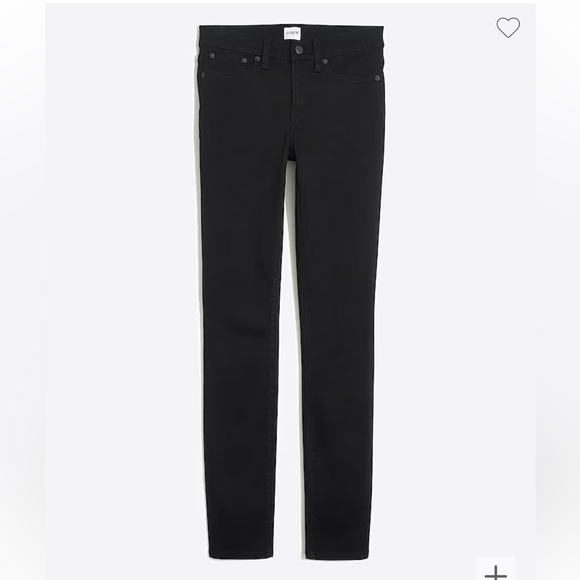 J. Crew 8" mid-rise black skinny jean in signature stretch - Picture 5 of 6
